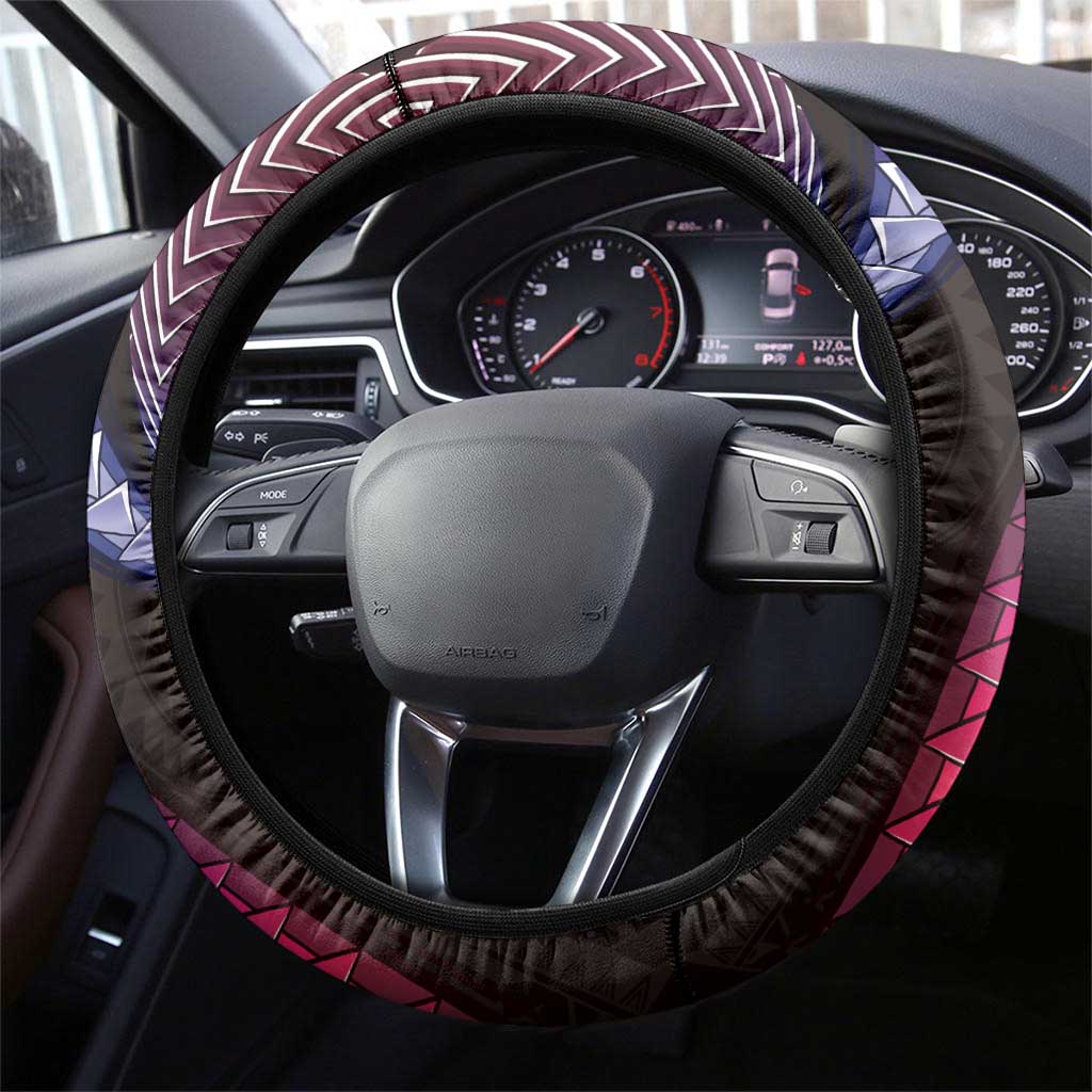 Hawaii Map Kanaka Maoli Steering Wheel Cover Fantastic Frangipani Sweet Dream