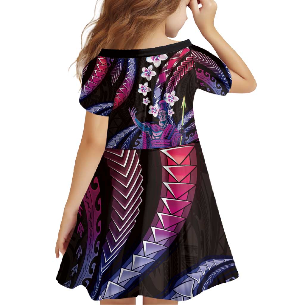 Hawaii King Kamehameha Family Matching Short Sleeve Bodycon Dress and Hawaiian Shirt Fantastic Plumeria Sweet Vibes