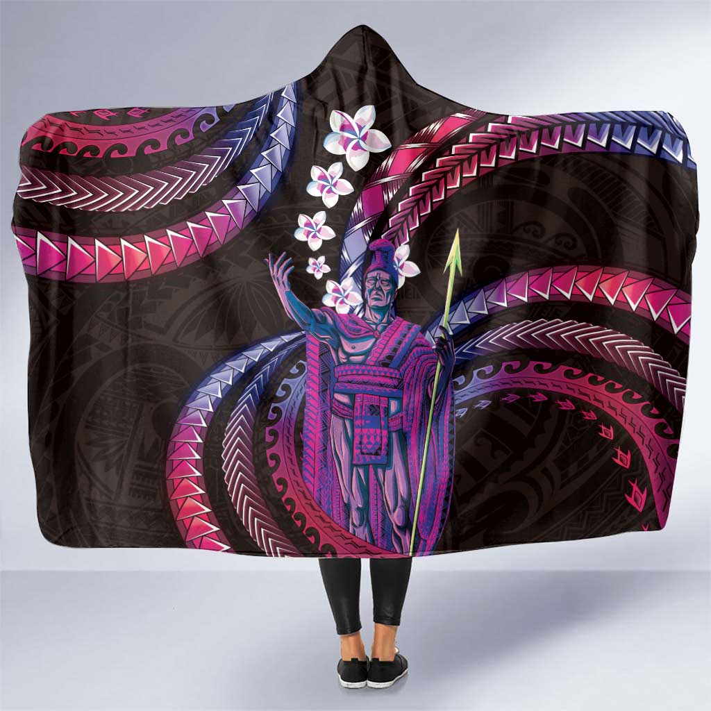Hawaii King Kamehameha Hooded Blanket Fantastic Plumeria Sweet Vibes