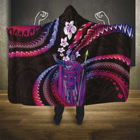 Hawaii King Kamehameha Hooded Blanket Fantastic Plumeria Sweet Vibes