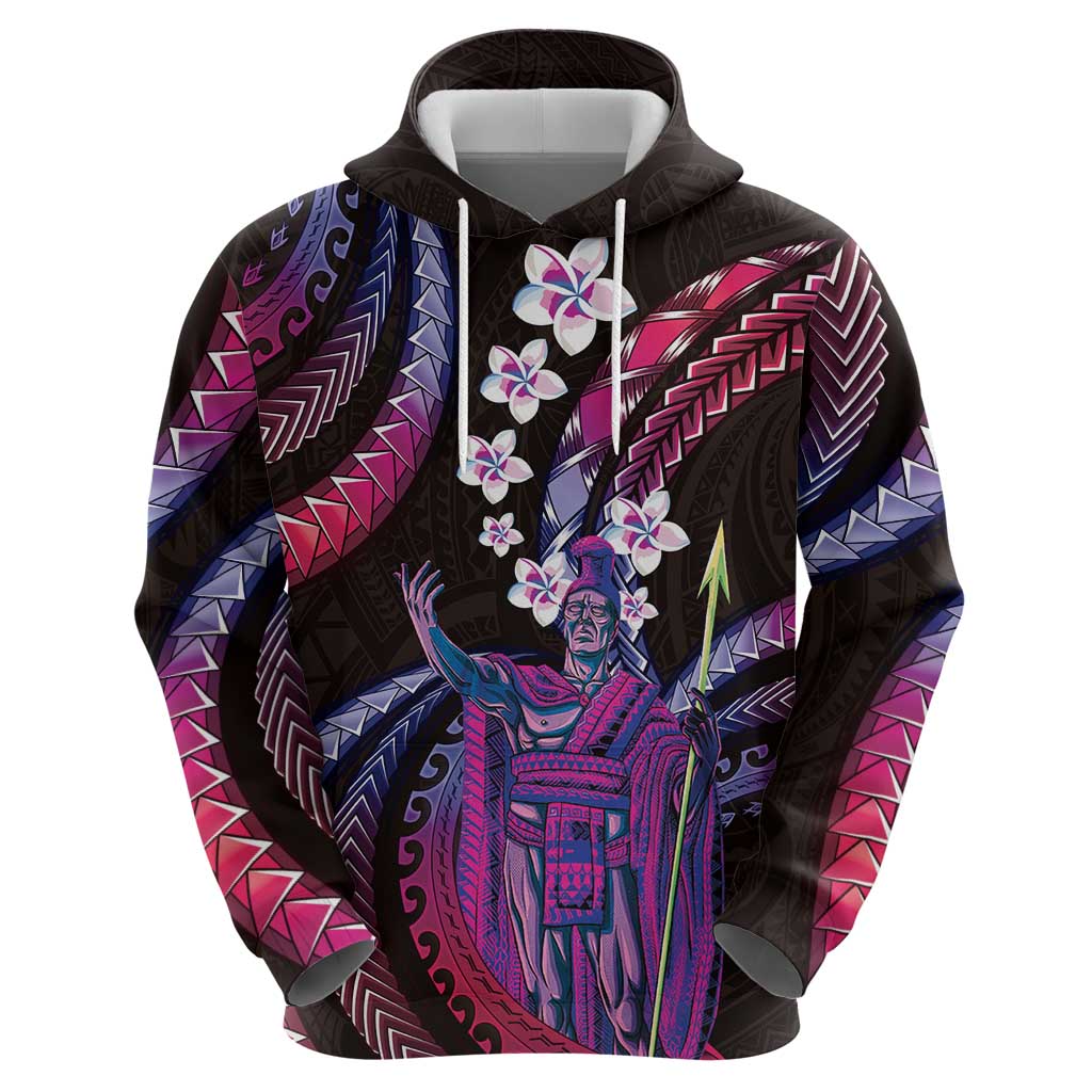 Hawaii King Kamehameha Hoodie Fantastic Plumeria Sweet Vibes