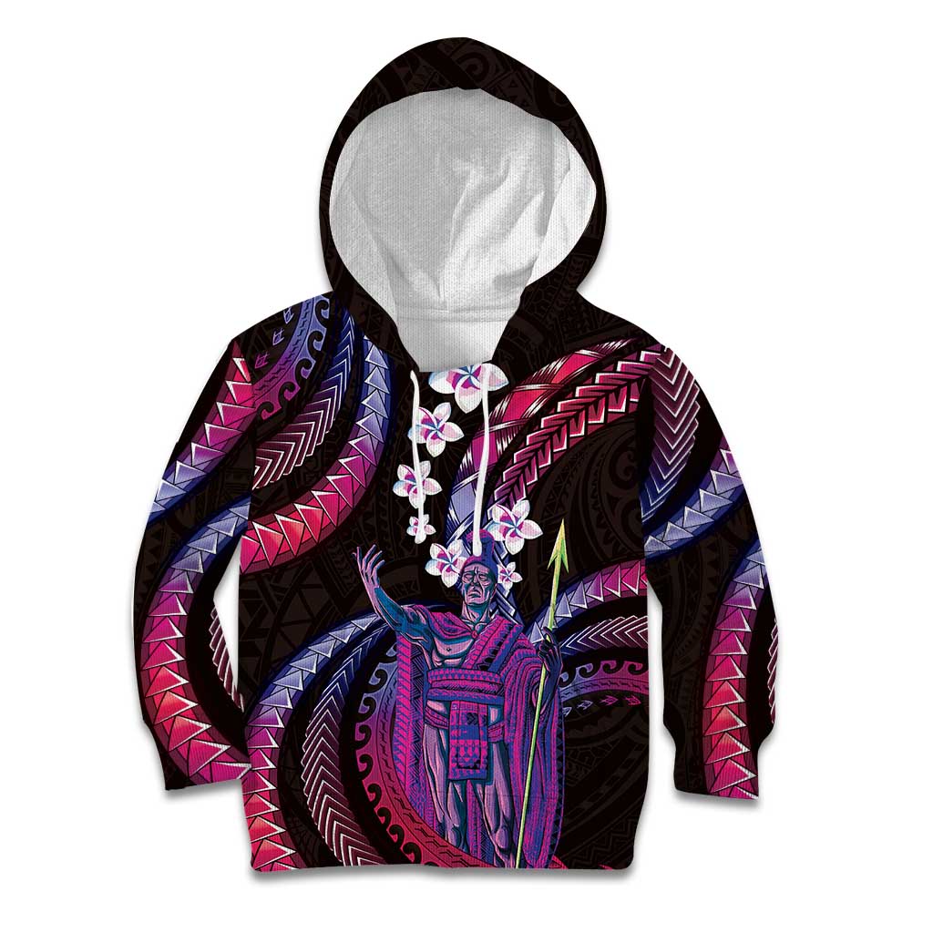 Hawaii King Kamehameha Kid Hoodie Fantastic Plumeria Sweet Vibes