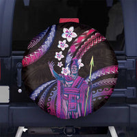Hawaii King Kamehameha Spare Tire Cover Fantastic Plumeria Sweet Vibes