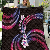 Hawaii Plumeria Quilt Sweet Gradient Polynesian Pattern
