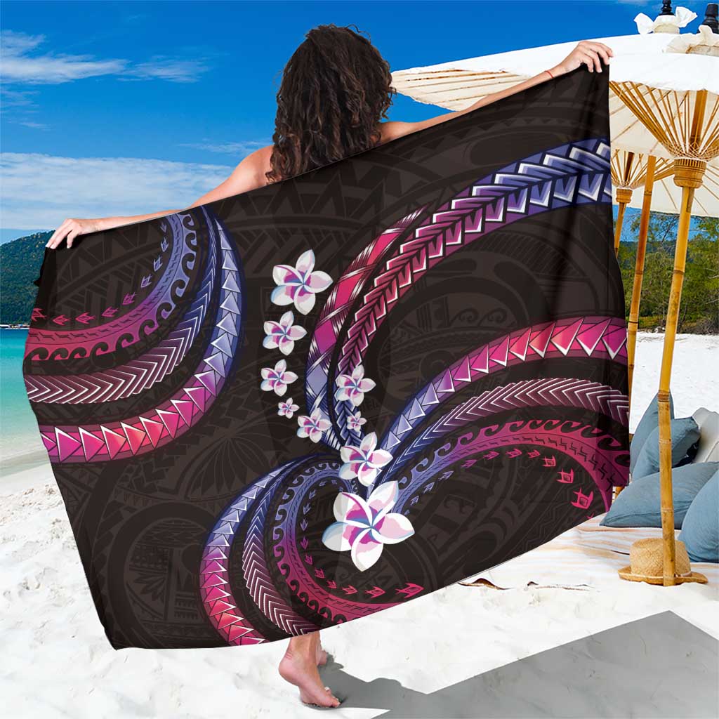 Hawaii Plumeria Sarong Sweet Gradient Polynesian Pattern