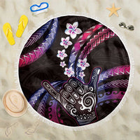 Hawaii Shaka Sign Beach Blanket Fantastic Frangipani Sweet Vibes