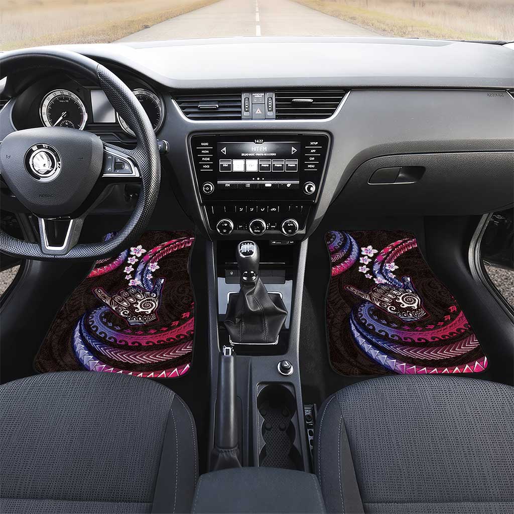 Hawaii Shaka Sign Car Mats Fantastic Frangipani Sweet Vibes