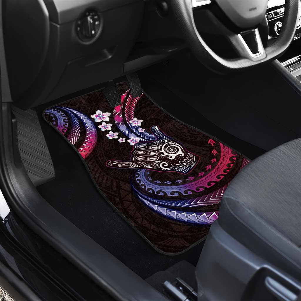 Hawaii Shaka Sign Car Mats Fantastic Frangipani Sweet Vibes
