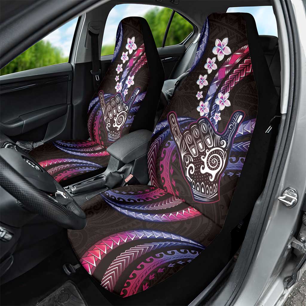 Hawaii Shaka Sign Car Seat Cover Fantastic Frangipani Sweet Vibes