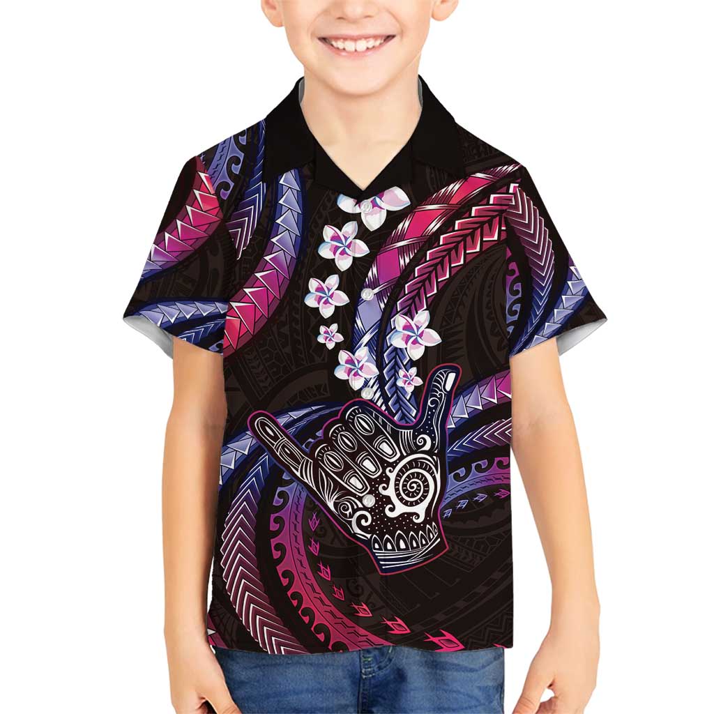 Hawaii Shaka Sign Family Matching Puletasi and Hawaiian Shirt Fantastic Frangipani Sweet Vibes