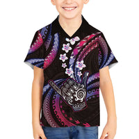 Hawaii Shaka Sign Family Matching Puletasi and Hawaiian Shirt Fantastic Frangipani Sweet Vibes