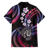 Hawaii Shaka Sign Family Matching Summer Maxi Dress and Hawaiian Shirt Fantastic Frangipani Sweet Vibes