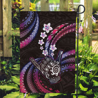 Hawaii Shaka Sign Garden Flag Fantastic Frangipani Sweet Vibes