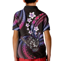Hawaii Shaka Sign Kid Polo Shirt Fantastic Frangipani Sweet Vibes