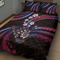 Hawaii Shaka Sign Quilt Bed Set Fantastic Frangipani Sweet Vibes