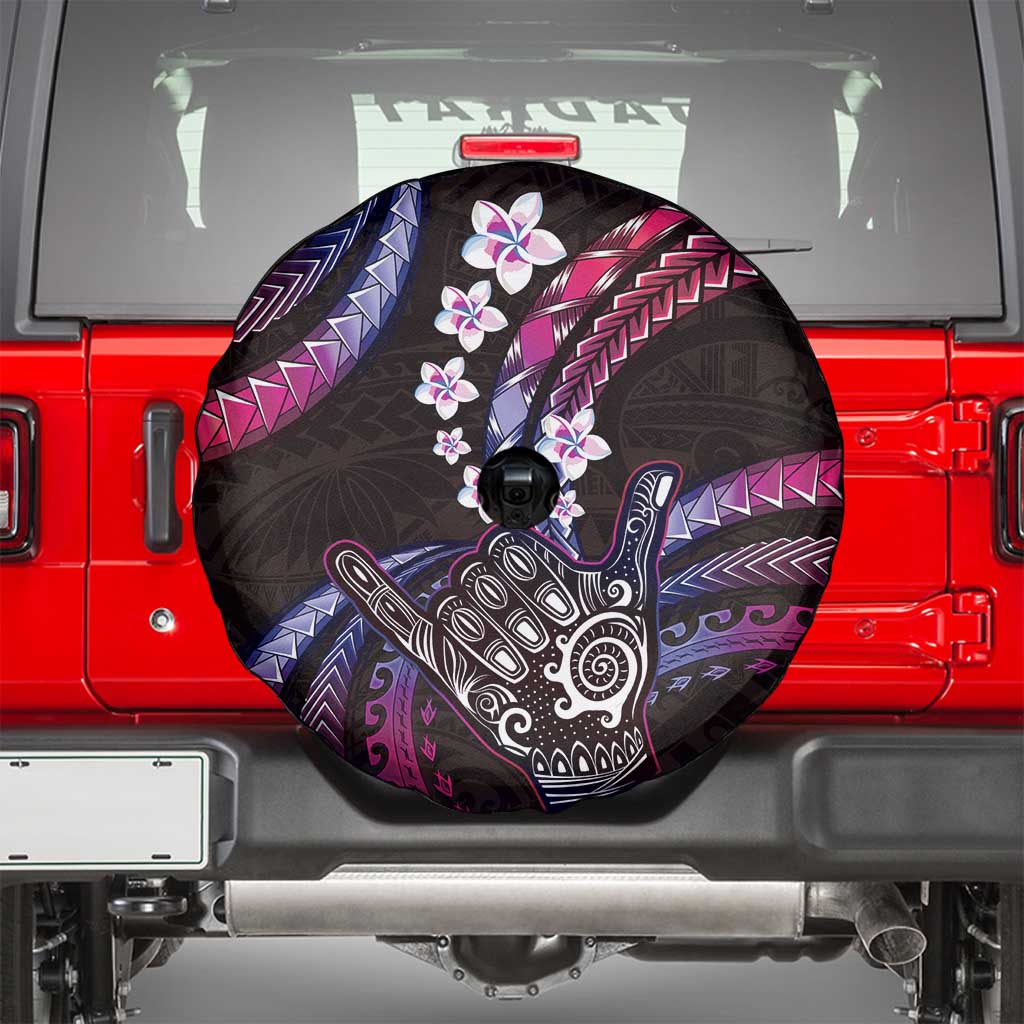 Hawaii Shaka Sign Spare Tire Cover Fantastic Frangipani Sweet Vibes