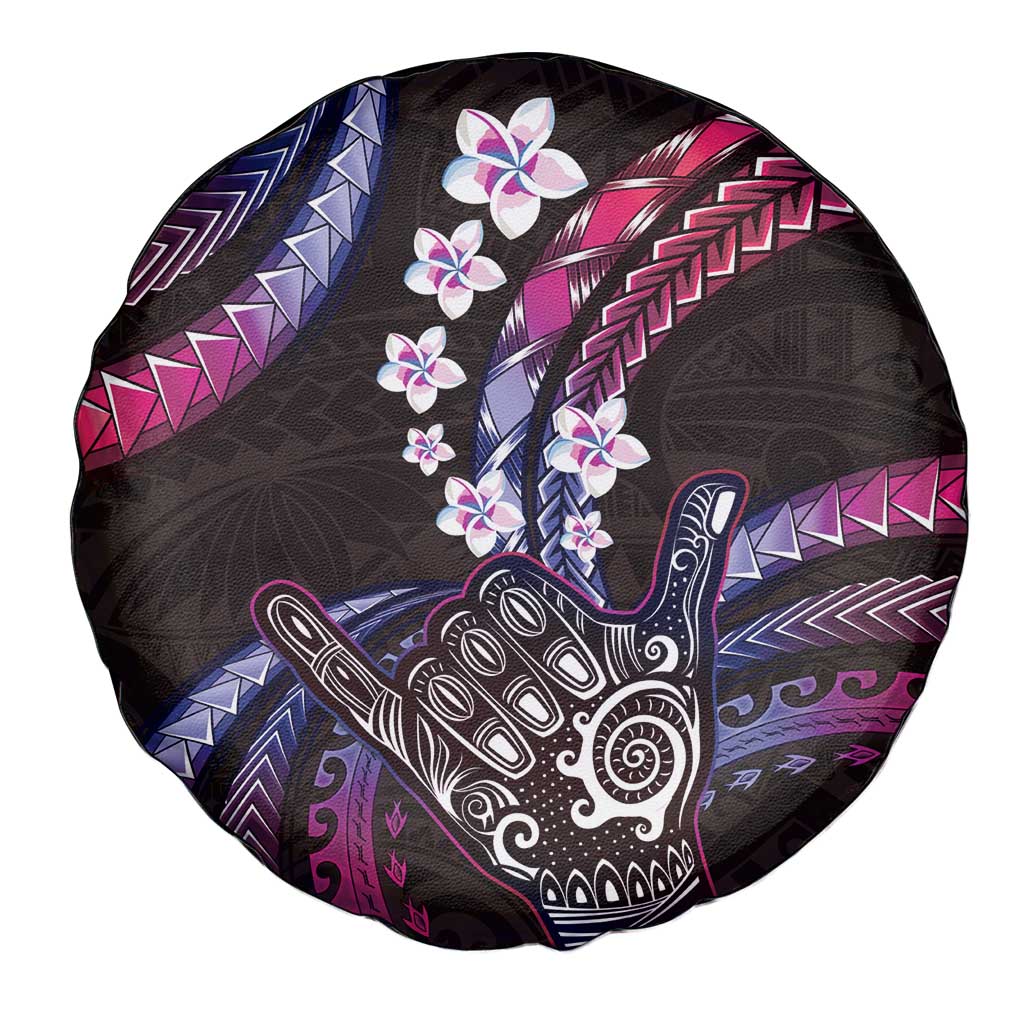 Hawaii Shaka Sign Spare Tire Cover Fantastic Frangipani Sweet Vibes