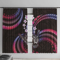 Hawaii Shaka Sign Window Curtain Fantastic Frangipani Sweet Vibes