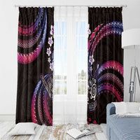 Hawaii Shaka Sign Window Curtain Fantastic Frangipani Sweet Vibes