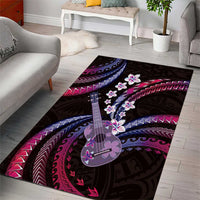 Hawaiian Ukulele Area Rug Sweet Dream Fantastic Plumeria