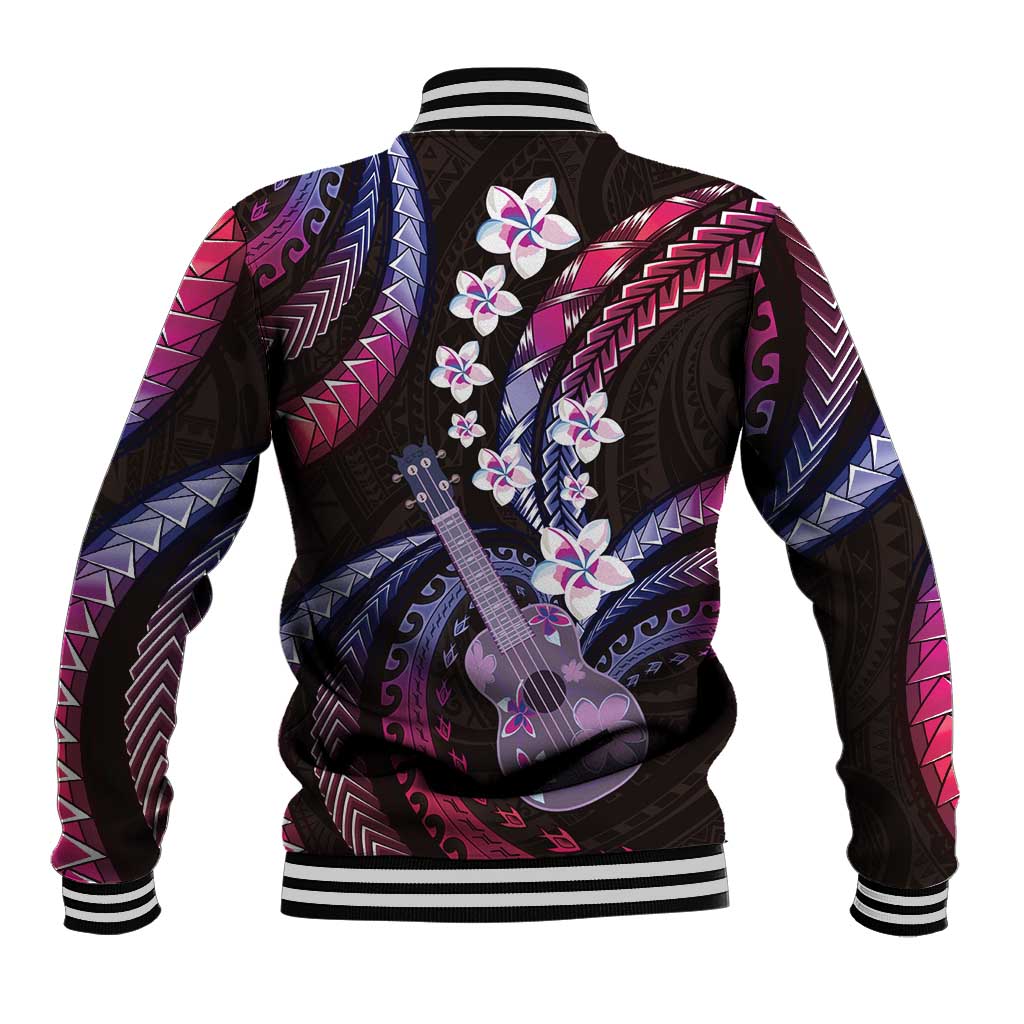 Hawaiian Ukulele Baseball Jacket Sweet Dream Fantastic Plumeria
