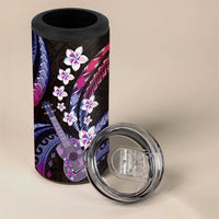 Hawaiian Ukulele 4 in 1 Can Cooler Tumbler Sweet Dream Fantastic Plumeria