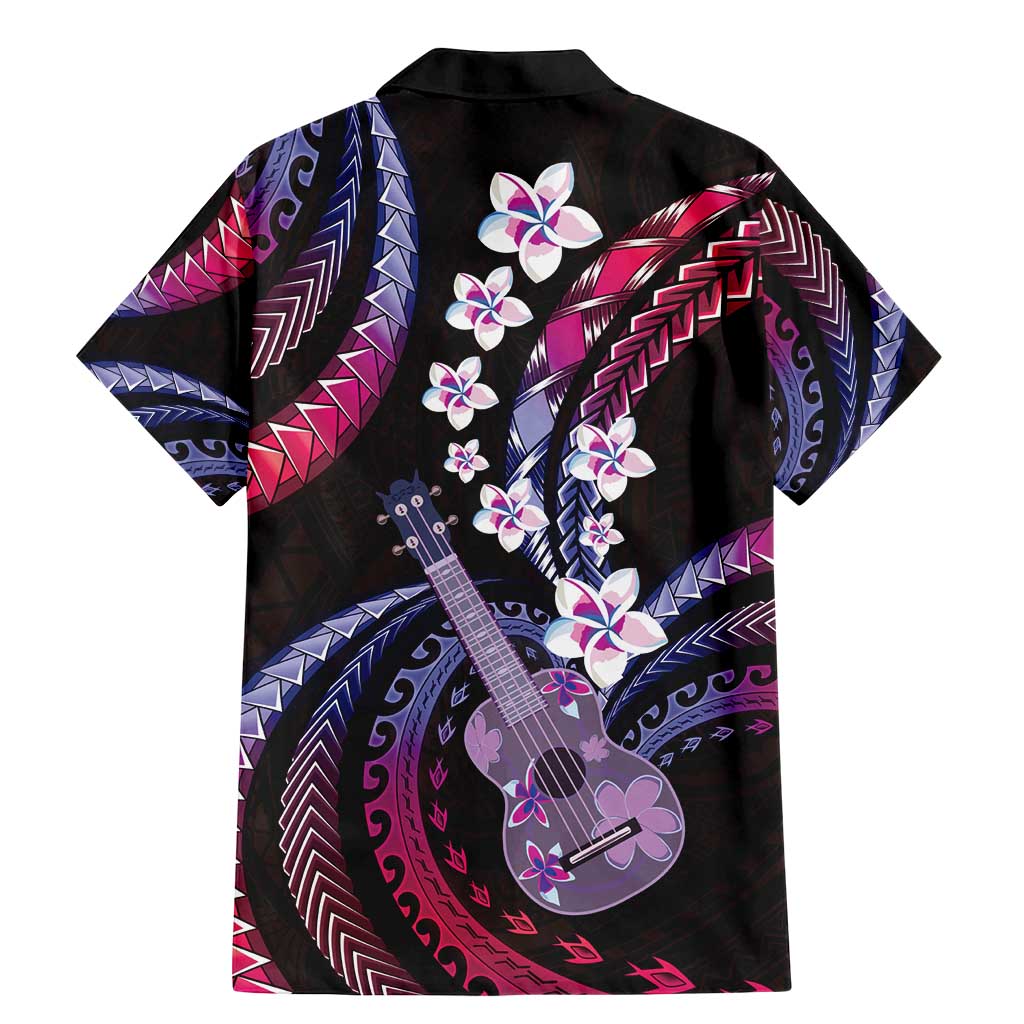 Hawaiian Ukulele Family Matching Mermaid Dress and Hawaiian Shirt Sweet Dream Fantastic Plumeria