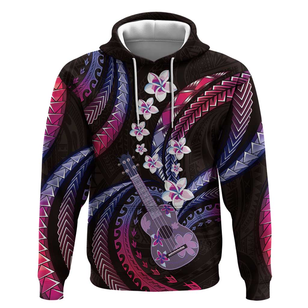 Hawaiian Ukulele Hoodie Sweet Dream Fantastic Plumeria