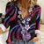 Hawaiian Ukulele Women Casual Shirt Sweet Dream Fantastic Plumeria