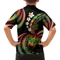 Hawaii Turtles Plumeria Hawaiian Shirt Reggae Polynesian Pattern