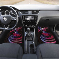 Hawaii Turtles Plumeria Car Mats Sweet Gradient Polynesian Pattern