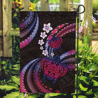 Hawaii Turtles Plumeria Garden Flag Sweet Gradient Polynesian Pattern