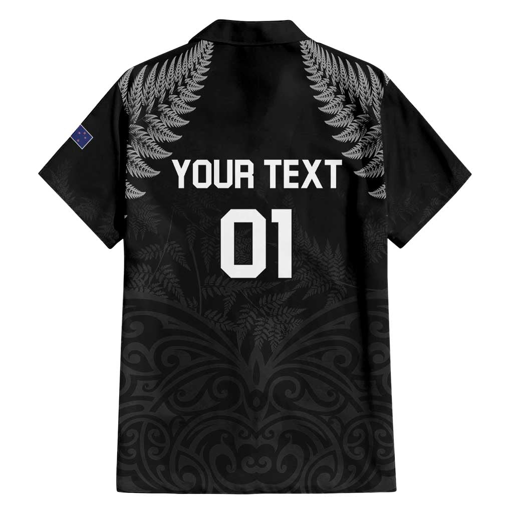 Custom New Zealand 2024 Rugby Family Matching Long Sleeve Bodycon Dress and Hawaiian Shirt Silver Fern Aotearoa Kiwi