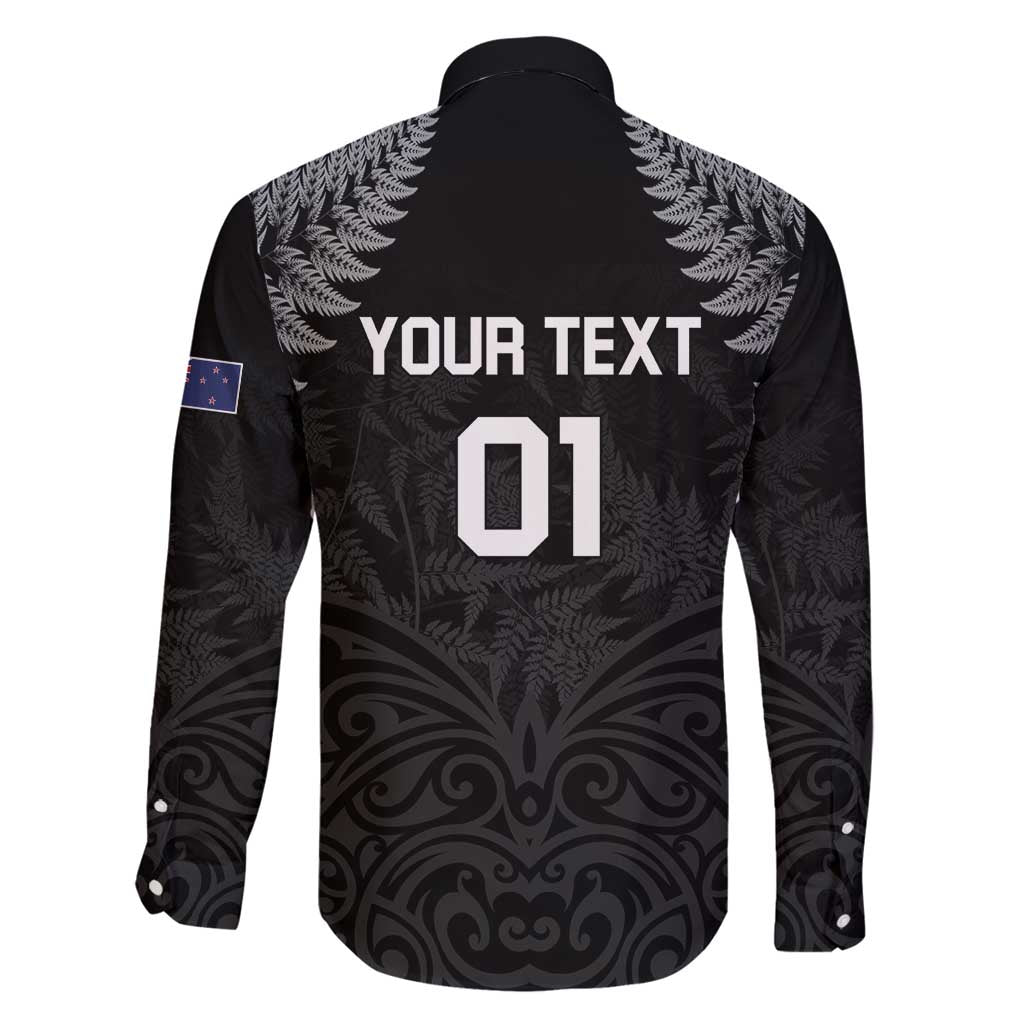 Custom New Zealand 2024 Rugby Family Matching Tank Maxi Dress and Hawaiian Shirt Silver Fern Aotearoa Kiwi