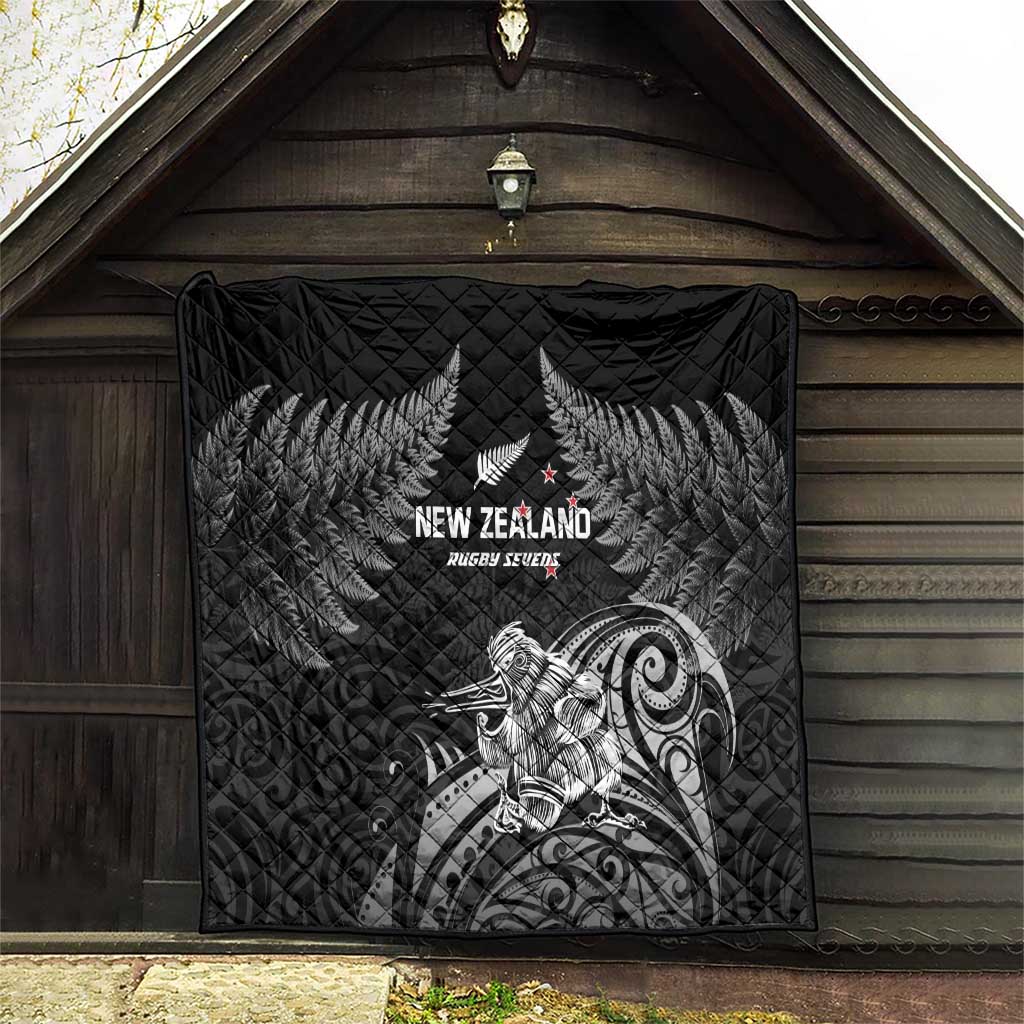 New Zealand 2024 Rugby Quilt Silver Fern Aotearoa Kiwi LT01 - Polynesian Pride