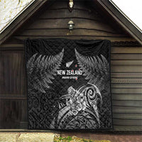 New Zealand 2024 Rugby Quilt Silver Fern Aotearoa Kiwi LT01 - Polynesian Pride
