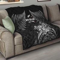 New Zealand 2024 Rugby Quilt Silver Fern Aotearoa Kiwi LT01 - Polynesian Pride