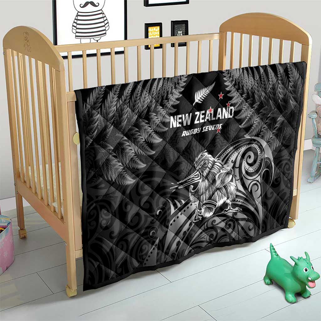 New Zealand 2024 Rugby Quilt Silver Fern Aotearoa Kiwi LT01 - Polynesian Pride
