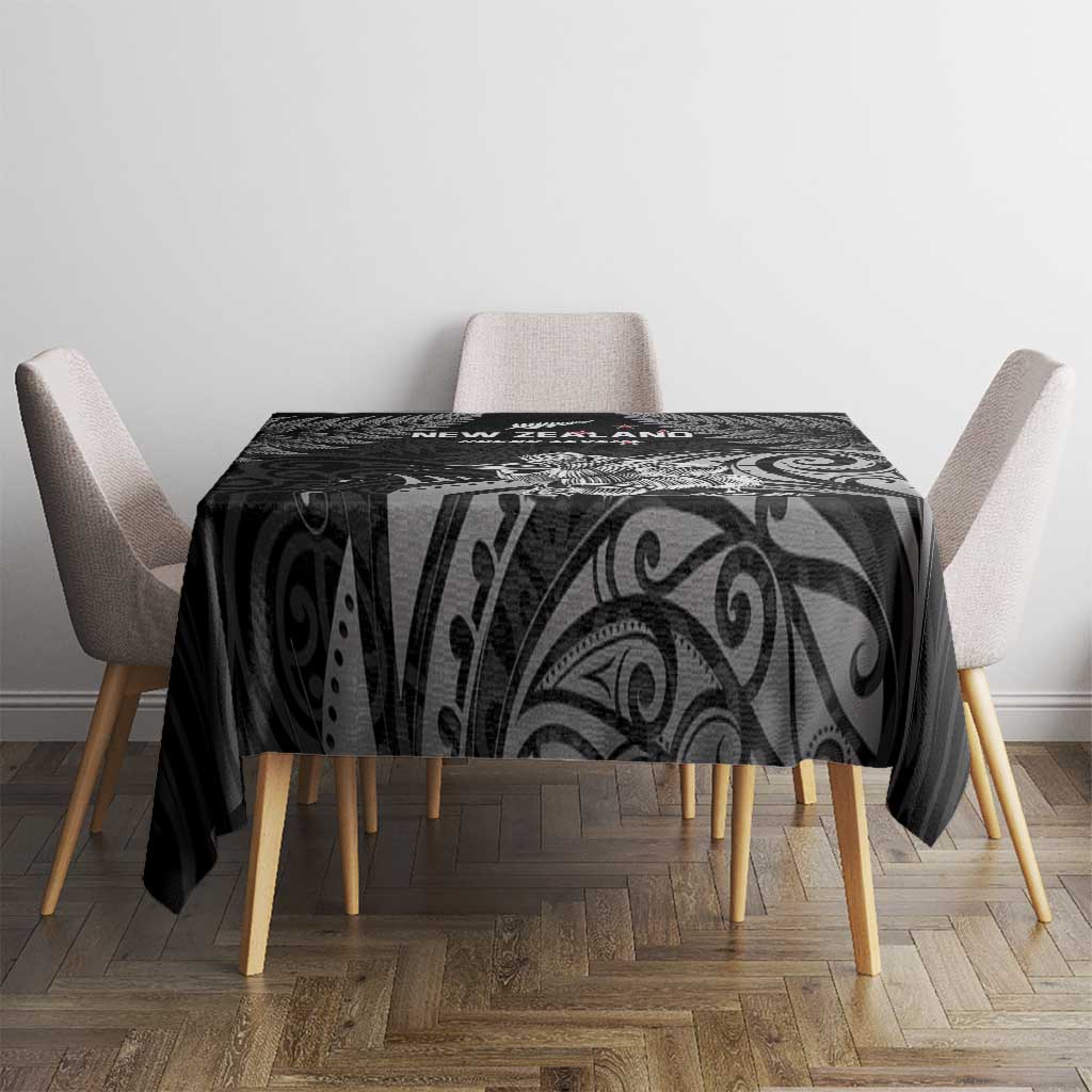 New Zealand 2024 Rugby Tablecloth Silver Fern Aotearoa Kiwi LT01 - Polynesian Pride