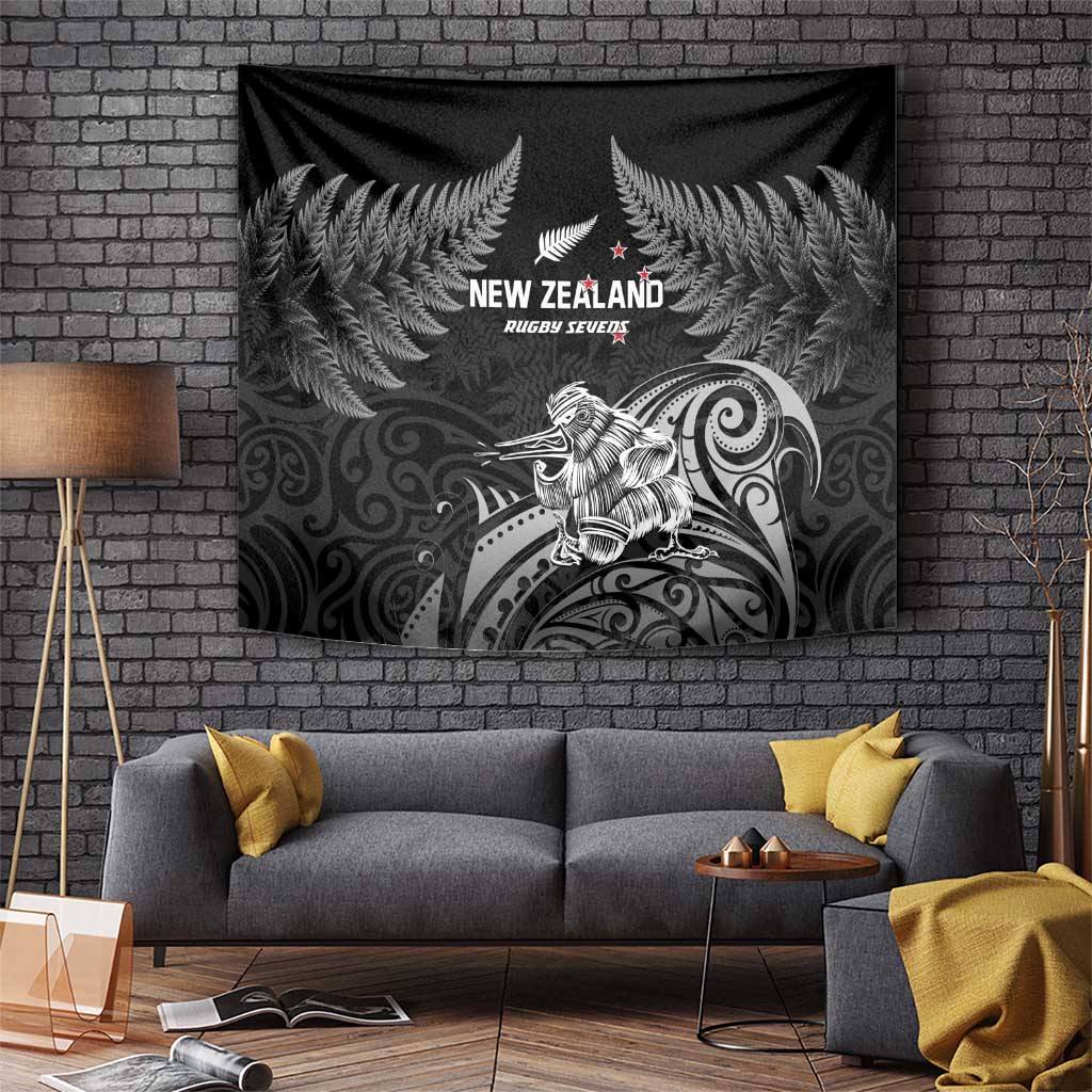 New Zealand 2024 Rugby Tapestry Silver Fern Aotearoa Kiwi LT01 - Polynesian Pride