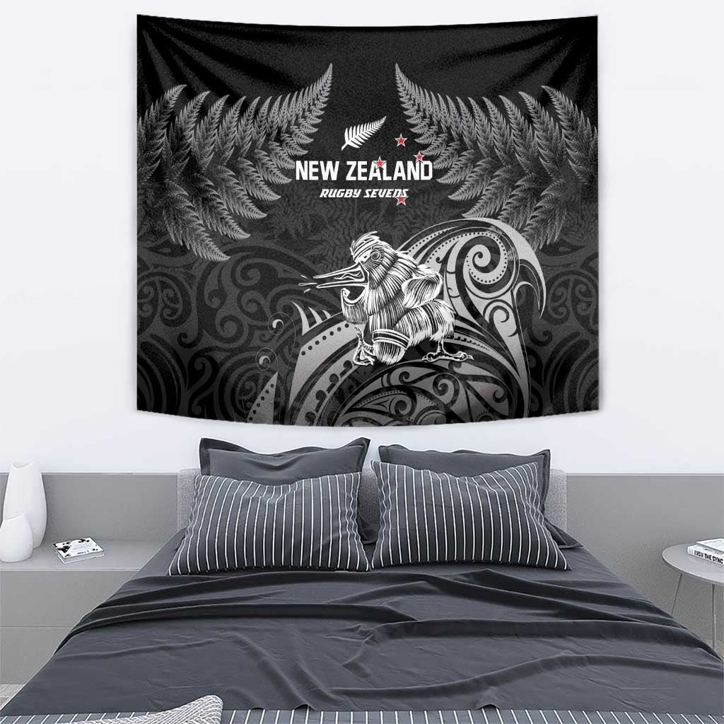 New Zealand 2024 Rugby Tapestry Silver Fern Aotearoa Kiwi LT01 - Polynesian Pride