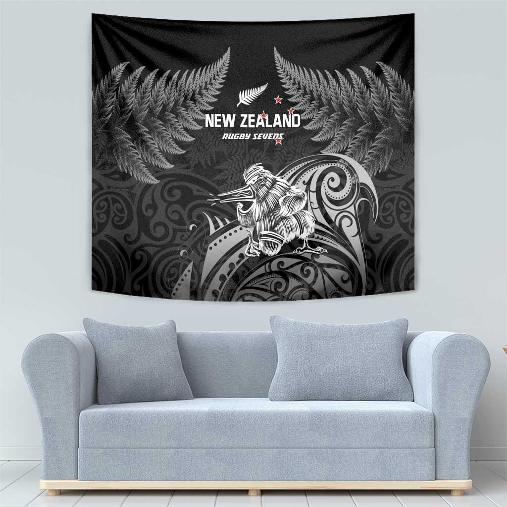 New Zealand 2024 Rugby Tapestry Silver Fern Aotearoa Kiwi LT01 - Polynesian Pride