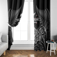New Zealand 2024 Rugby Window Curtain Silver Fern Aotearoa Kiwi