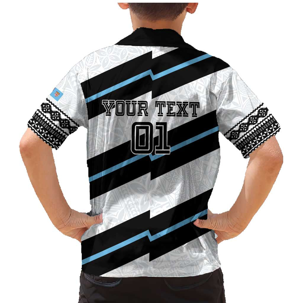 Custom Fiji 2024 Rugby Family Matching Mermaid Dress and Hawaiian Shirt Fijian Tapa Pattern