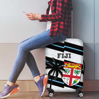 Fiji 2024 Rugby Luggage Cover Fijian Tapa Pattern LT01 - Polynesian Pride