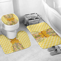 Hawaii Palaka Pikake Lokelani Plumeria Bathroom Set Melemele Coquette Bow