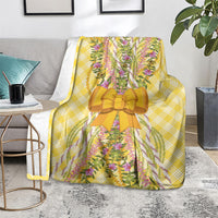 Hawaii Palaka Pikake Lokelani Plumeria Blanket Melemele Coquette Bow