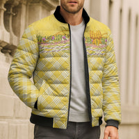 Hawaii Palaka Pikake Lokelani Plumeria Bomber Puffer Jacket Melemele Coquette Bow