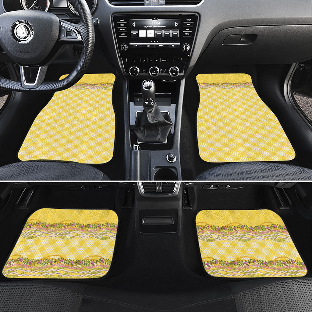Hawaii Palaka Pikake Lokelani Plumeria Car Mats Melemele Coquette Bow