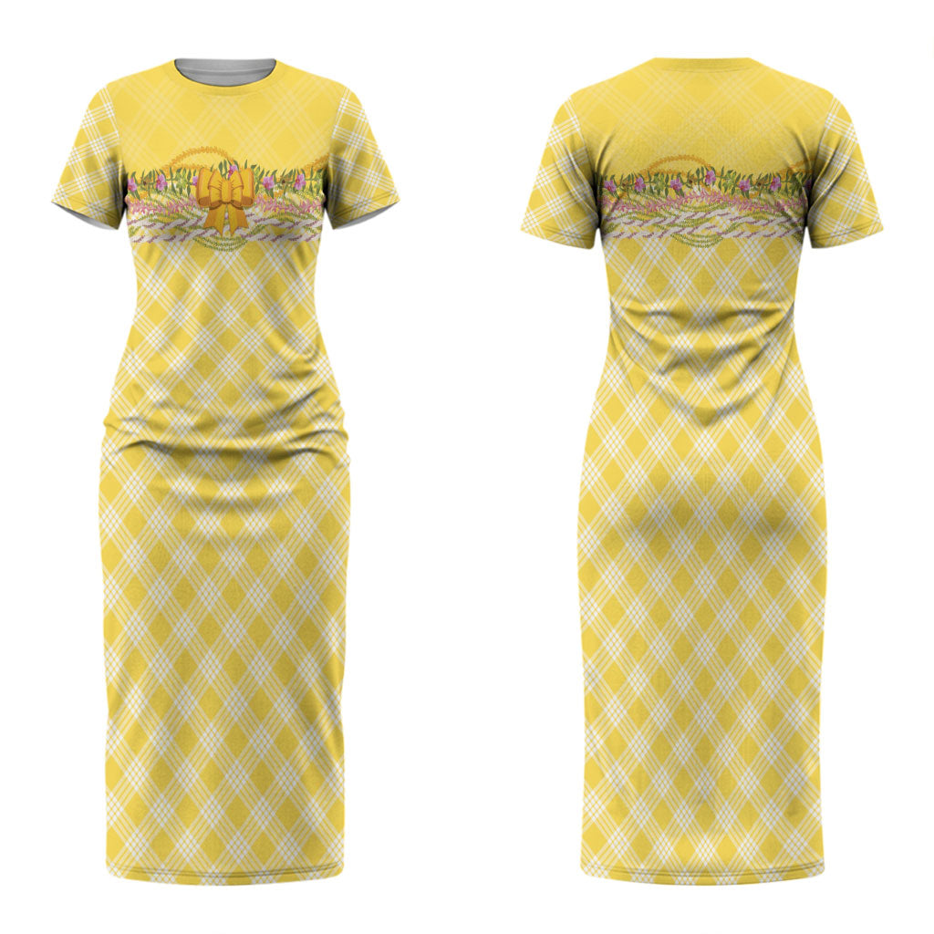 Hawaii Palaka Pikake Lokelani Plumeria Couples Matching Short Sleeve Bodycon Dress and Long Sleeve Button Shirt Melemele Coquette Bow LT01 - Polynesian Pride